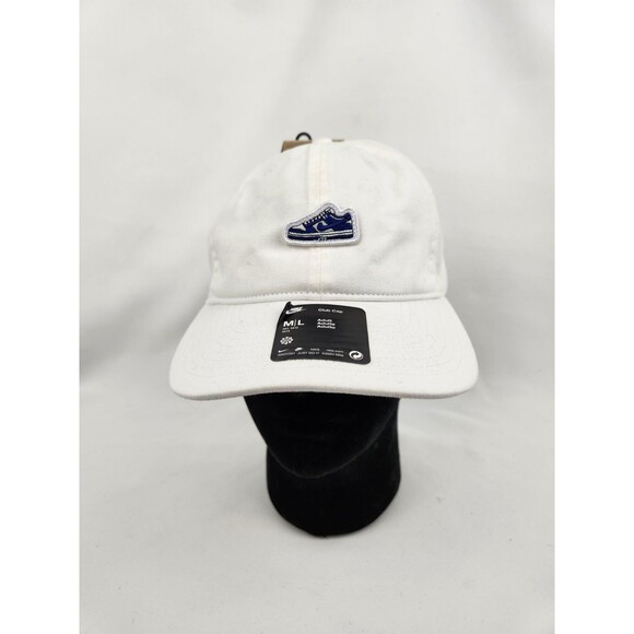 Nike Other - Nike Club UNISEX M/L Unstructured‎ Dunk Patch Cap Sneaker Adjustable Hat White